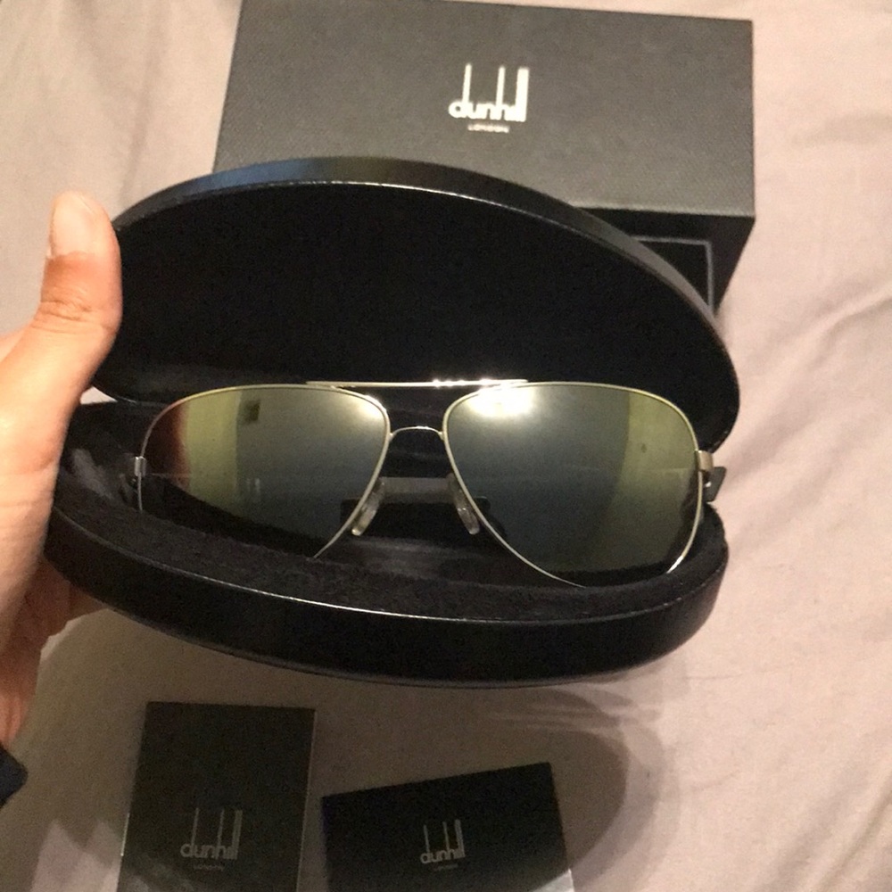 Dunhill London titanium sunglasses with case